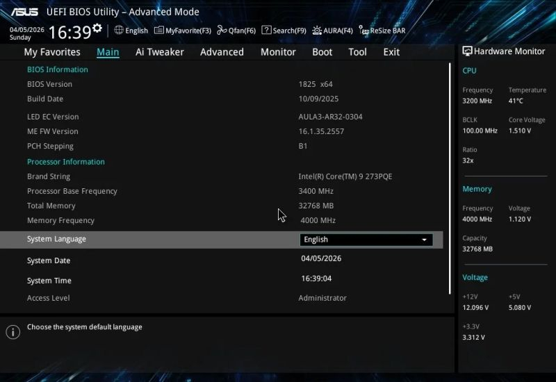Az AI lehetővé tette a Windows futtatását egy nem kompatibilis Intel Bartlett Lake processzor és a Z790 alaplap kombinációján.