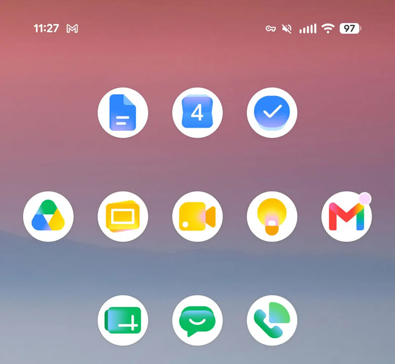 A Google frissítette a Workspace alkalmazások ikonjait az „Era Gemini” témában.