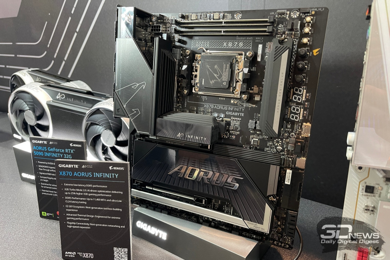 A Gigabyte elindította az X870E Aorus Infinity Next lapokat egyedi, porózus hűtőradiátorokkal és az X870 Aorus Infinity-t, amelyek a memória teljesítményének felgyorsítására vannak tervezve