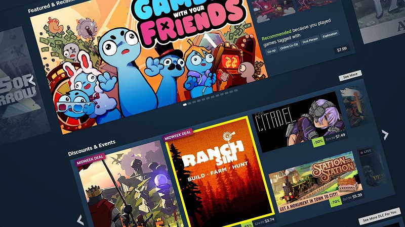 Valve bővíti a felületet: a Steam frissítette az áruház főoldalának megjelenését.