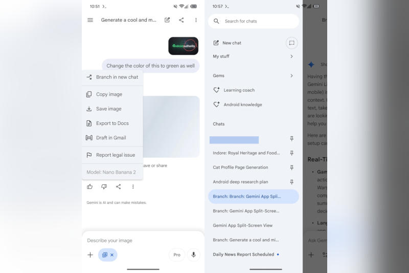 A Google Gemini elindítja a párbeszédek szétválasztását – mint a ChatGPT-ben.