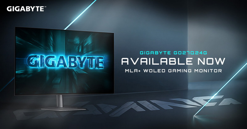 A Gigabyte bemutatta az új, 27 hüvelykes játékos WOLED-monitorját, a GO27Q24G-t, amely QHD felbontással és 240 Hz frissítési gyakorisággal rendelkezik