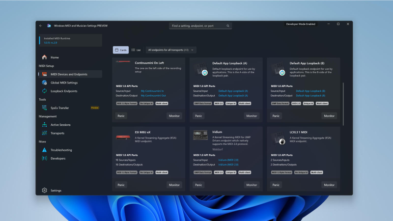 A Windows 11 most teljes mértékben támogatja a MIDI 2.0-t