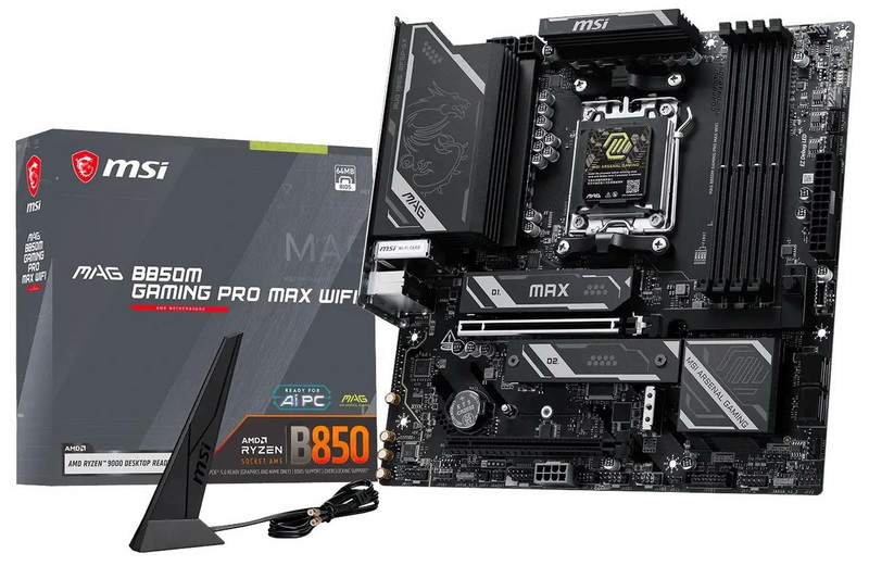 Az MSI bemutatta a költséghatékony B350M Gaming Pro Max WIFI alaplapját, amely új túlhajtási lehetőségekkel és PCIe 5.0 x16 támogatással rendelkezik