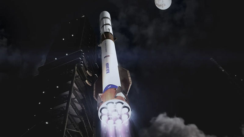 A Blue Origin évente 100 nehéz New Glenn rakétát tervez indítani, hogy felülmúlják a SpaceX-et.
