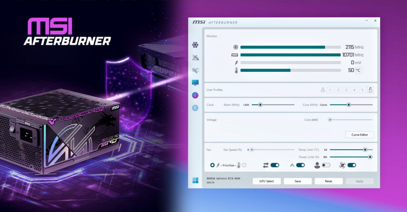 MSI növelte az RTX 5000 és RX 9000 biztonságát, hozzáadva az Afterburnerhez a GPU Safeguard+ módot a csatlakozók olvadás elleni védelmére.