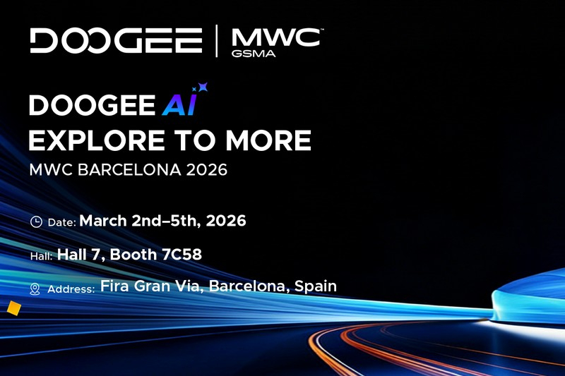 A Doogee a MWC 2026-án okos eszközöket, egy védett okostelefont és a Visible AI-t mutat majd be.