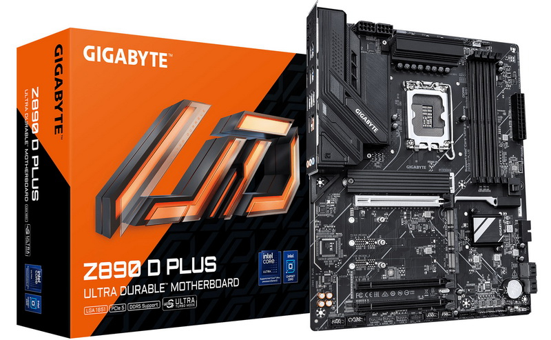 A Gigabyte bemutatta a minimalistikus Z890 D Plus alaplapot az Intel Z890 csúcskategóriás processzorához.