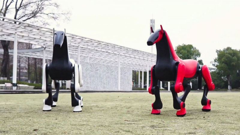 A kínai mérnökök egy „robotkonyhát” fejlesztettek, amely képes 50 kg-os lovas szállítására hegyvidéki terepen