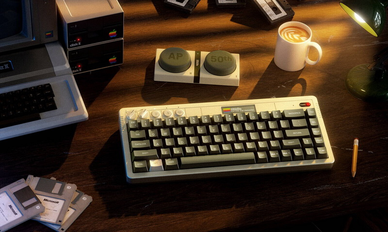 A Retro-stílusú mechanikus billentyűzet, az 8BitDo Retro 68 AP50, 500 dollárba kerül és az Apple II ihlette.