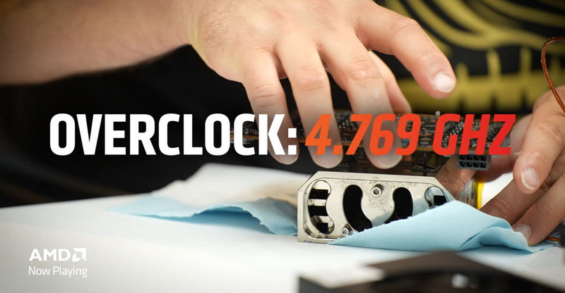 Az AMD felbontotta a globális rekordot, amikor a Radeon RX 9060 XT-et 4769 MHz-re terhelte le.