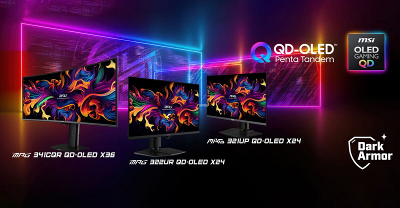 MSI beépíti a Samsung QD‑OLED Penta Tandem panelokat játékmonitorokba