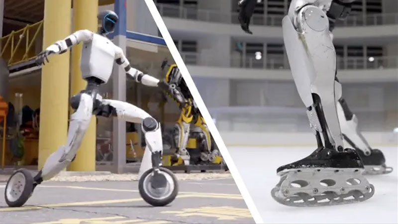 Az MI kényszerítette az emberi formájú robotokat, hogy jégen játsszanak, és nem vártuk ezt a hoki játékot.