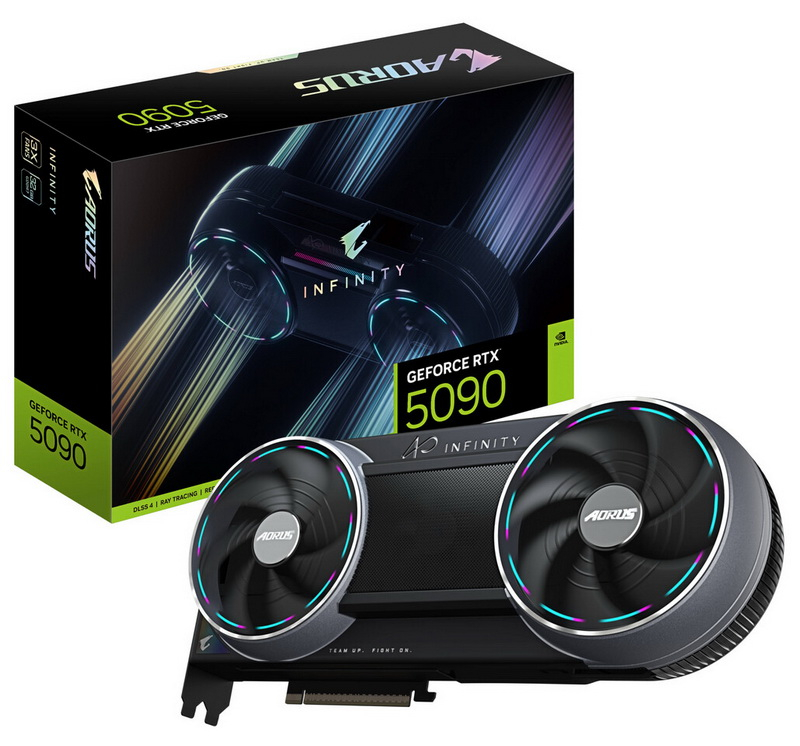 A Gigabyte elkezdte az Aorus GeForce RTX 5090 Infinity kártya értékesítését, amely nem szokványos megjelenésével és rejtett ventilátorával különböztetődik.