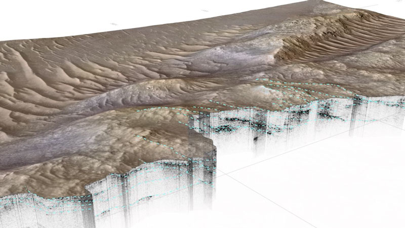 A Perseverance rover felfedezte a Mars felszínének alatti ősi folyami deltát.